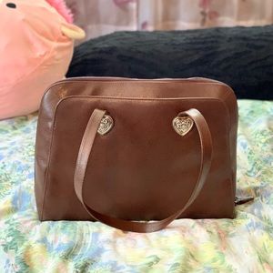 COLDWATER CREEK Brown Leather Tote Bag